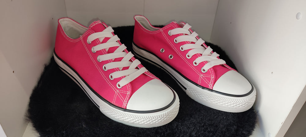 BASKETS TOILE & FUSHIA