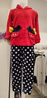 PYJAMA ROUGE ET BLEU & PILOU PILOU