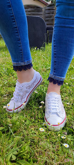 BASKETS DENTELLE & BLANCHE