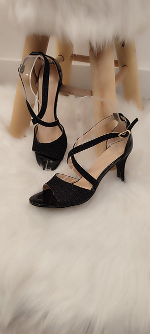 SANDALES NOIRES & PAILLETTES