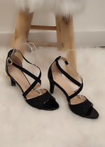 SANDALES NOIRES & PAILLETTES