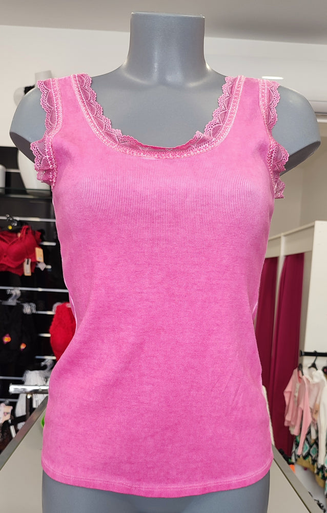TOP DENTELLE & ROSE