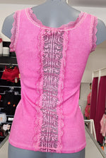 TOP DENTELLE & ROSE