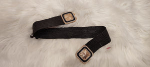 CEINTURE ELASTIQUE TRESSEE & NOIR