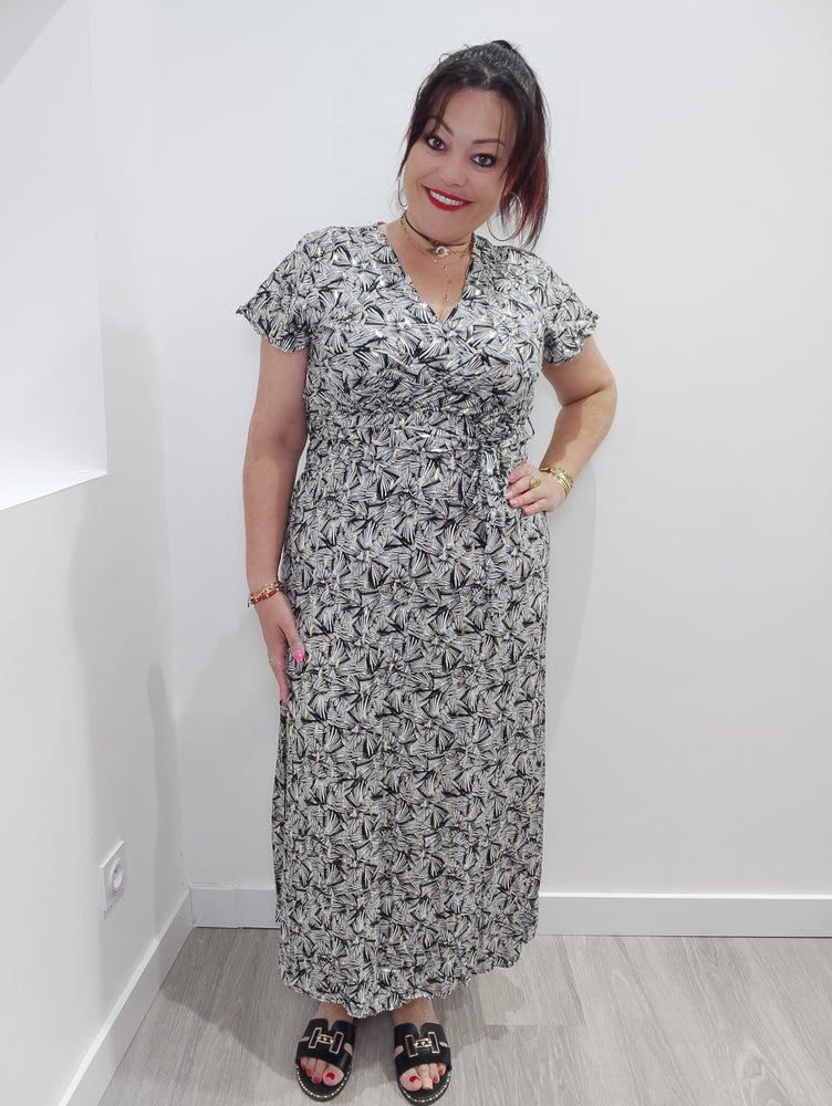ROBE LONGUE & IMPRIMES NOIR