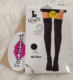 CHAUSSETTES NOIRES & BANDES 40D
