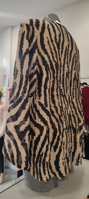 BLOUSE IMPRIMES & BEIGE ET NOIR