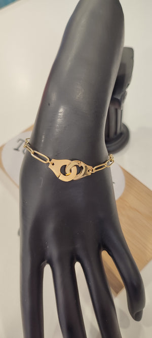 BRACELET MENOTTES & OR