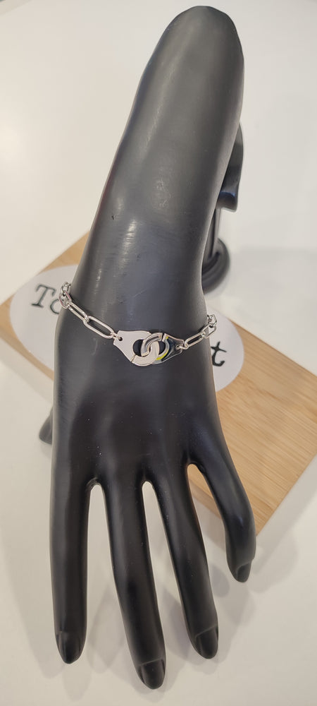BRACELET MENOTTES & ARGENT