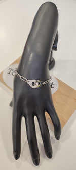 BRACELET MENOTTES & ARGENT
