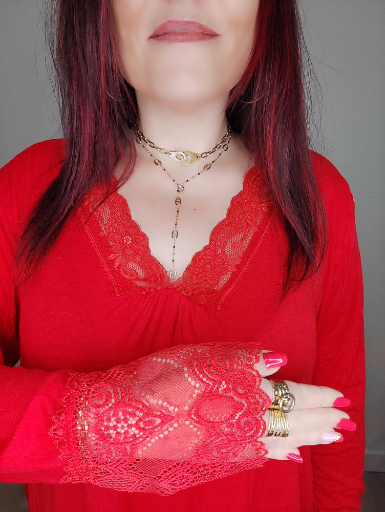 TOP DENTELLE & ROUGE