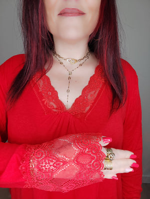 TOP DENTELLE & ROUGE