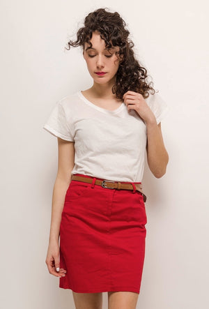 JUPE COURTE & ROUGE