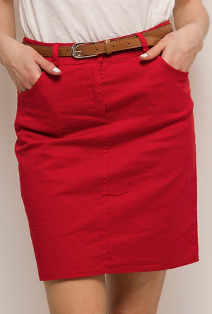 JUPE COURTE & ROUGE