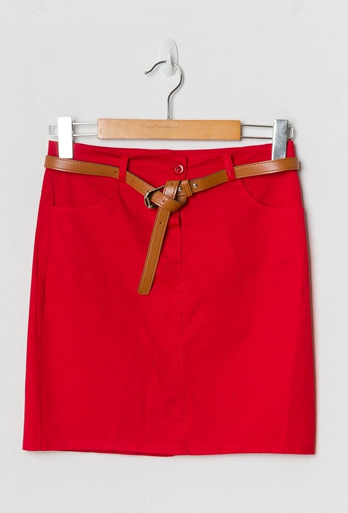 JUPE COURTE & ROUGE