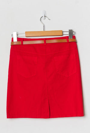 JUPE COURTE & ROUGE
