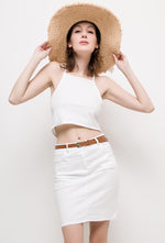 JUPE COURTE & BLANC