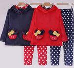 PYJAMA BLEU ET ROUGE & PILOU PILOU