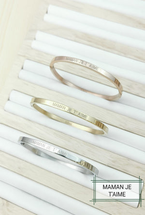 BRACELET AVEC MESSAGE & ACIER