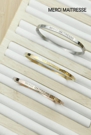 BRACELET AVEC MESSAGE & ACIER