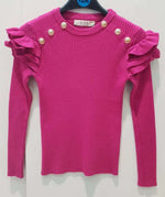 PULL VIOLET VOLANTE & BOUTONS OFFICIERS