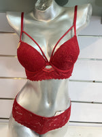 SOUTIEN GORGE DENTELLE & BORDEAUX