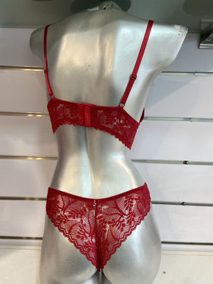 SOUTIEN GORGE DENTELLE & BORDEAUX