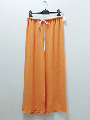 PANTALON LARGE & ORANGE