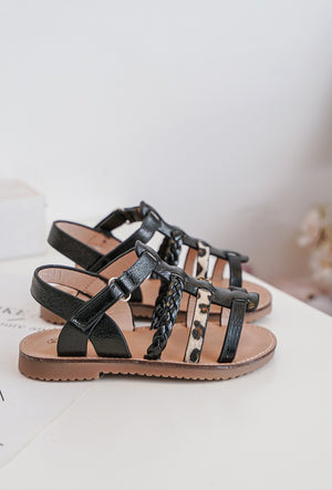SANDALES NOIRES & BRILLANTES