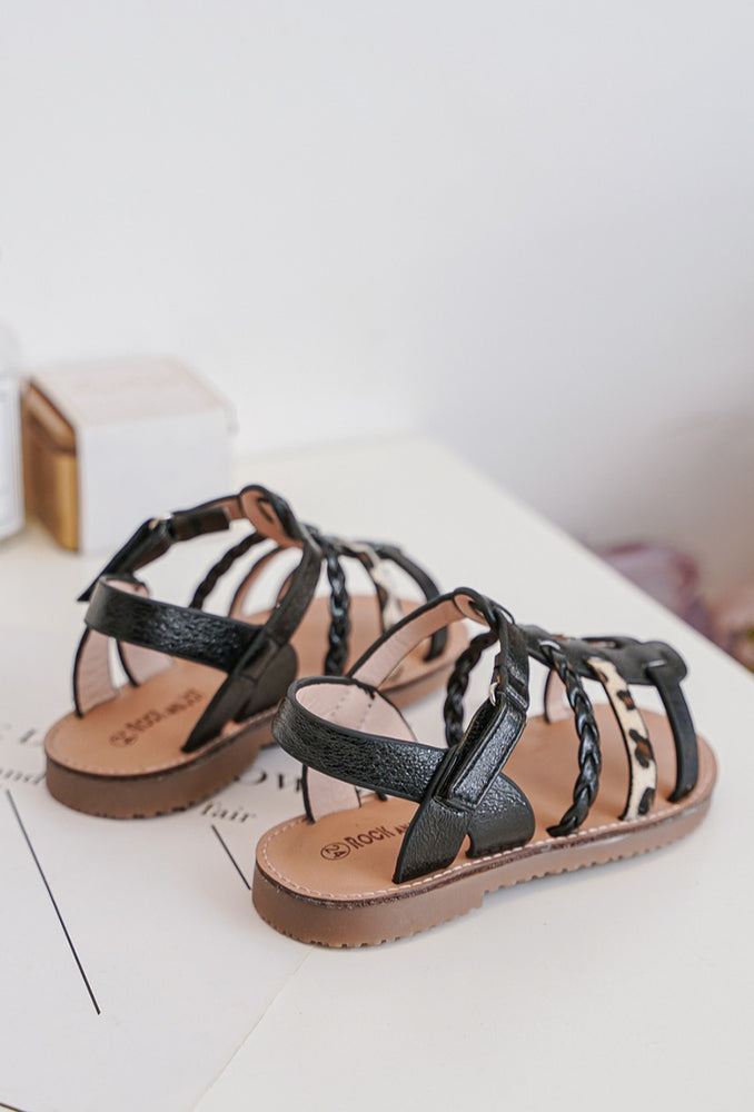 SANDALES NOIRES & BRILLANTES