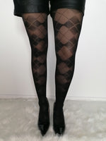 COLLANTS NOIRS & LOSANGES NOIR
