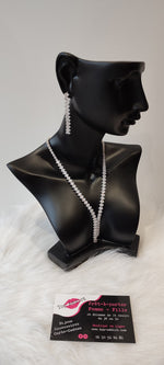 PARURE 2 PIECES STRASS & ARGENT
