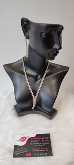 PARURE 2 PIECES STRASS & OR