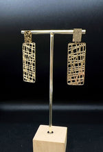BOUCLES D'OREILLES OR & ACIER